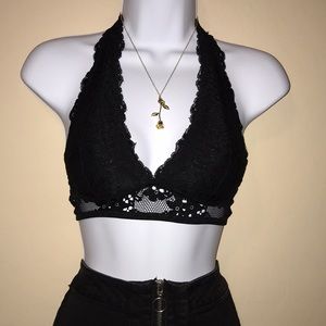 Forever 21 Halter Floral Bralette